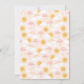 Pink Sunshine Theme Einladung (Rückseite)