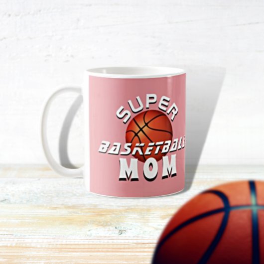 Pink Super Basketball Mama Sporty Mother Kaffeetasse