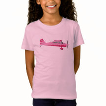 Pink Super Decathlon Flugzeug Shirt für Mädchen