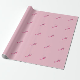 Pink Super Decathlon Flugzeug Wrapping Paper Geschenkpapier