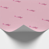 Pink Super Decathlon Flugzeug Wrapping Paper Geschenkpapier (Ecke)