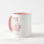 Pink Super Mama Tasse (Vorderseite Links)