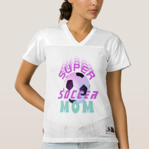 Pink Super Soccer Mama Sport Mutter Muttertag Frauen Football Trikot