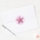 Pink Super Star Aufkleber (Umschlag)