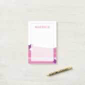 Pink Super Star Post It Hinweis Post-it Klebezettel (Auf Schreibtisch)