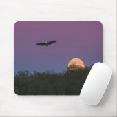 Pink Supermoon Eagle Mousepad (Mit Mouse)