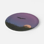 Pink Supermoon Eagle Pappteller (Schrägansicht)