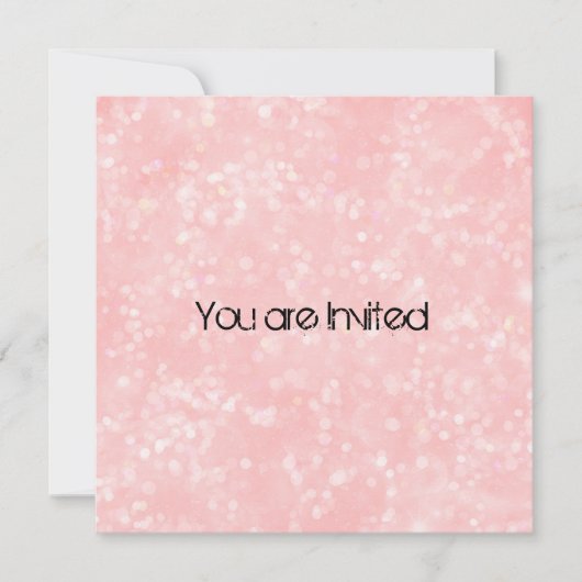 Pink Surprise Baby Dusche Einladung (Vorderseite)