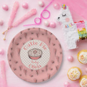 Pink Süsse Pie Autumn Baby Girl Pappteller (Party)