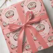 Pink Süsse Pie Baby Girl Geschenkpapier