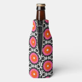 Pink Suzani Muster Flaschenkühler (Flasche Rückseite)