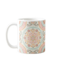 Pink Suzani Uzbek Kazakh Motifs Muster