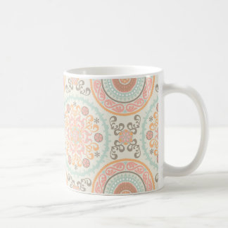 Pink Suzani Uzbek Kazakh Motifs Muster Kaffeetasse