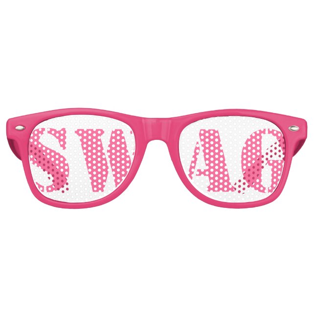 Pink Swag Party Brille Sonnenbrille (Vorderseite)