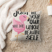 PINK SWAN AND BLACK SCHRIFTART DISIGN ON Throw Pil Kissen (Decke)