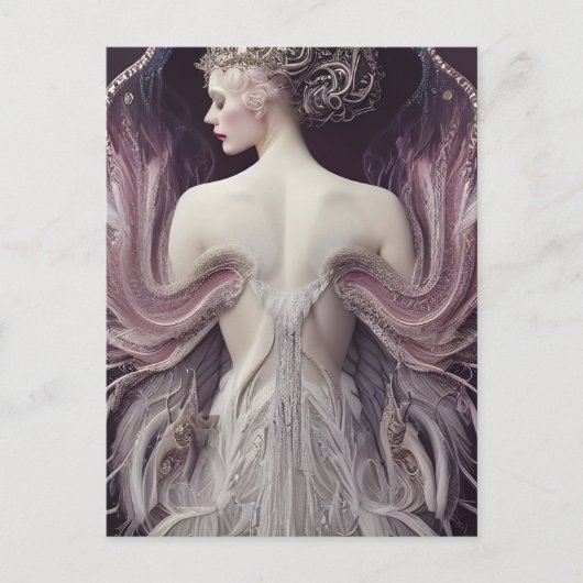 Pink Swan Princess Postkarte (Vorderseite)