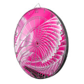 Pink Swan Wings Fraktal Dartscheibe (Vorderseite rechts)
