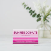 Pink Swatch DONUTS Visitenkarte (Stehend Vorderseite)