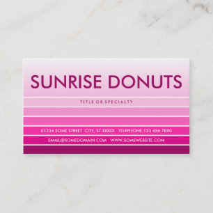 Pink Swatch DONUTS Visitenkarte