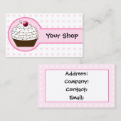 Pink Sweepcake Business Cards Visitenkarte (Vorne/Hinten)