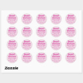 Pink Sweet 16 Party Danke Stickers (Blatt)