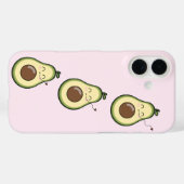 Pink Sweet Avocado Kiss Case-Mate iPhone Hülle (Rückseite (Horizontal))