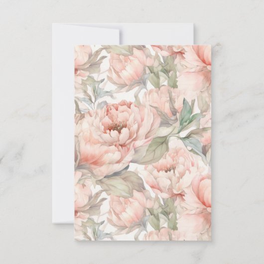 Pink Sweet Ballerina Dankeskarte (Rückseite)