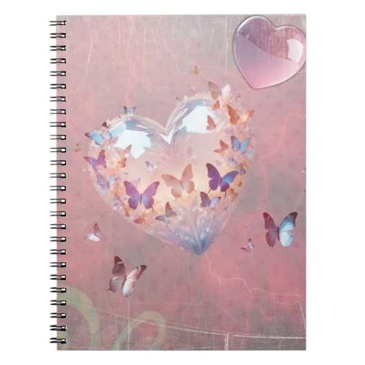 Pink Sweet Dreams Spiral Photo Notebook Notizblock (Vorderseite)
