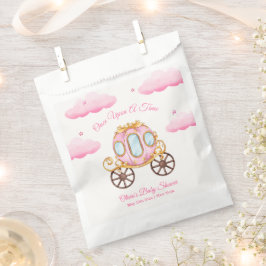 Pink Sweet Fairy Princess Carriage Baby Shower Geschenktütchen