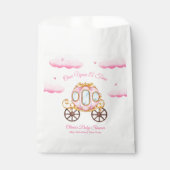 Pink Sweet Fairy Princess Carriage Baby Shower  Geschenktütchen (Vorderseite)
