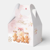 Pink Sweet Gingerbrot Weihnachtsmädchen Geburtstag Geschenkschachtel (Rückseite)