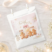 Pink Sweet Gingerbrot Weihnachtsmädchen Geburtstag Geschenktütchen (Ausgeschnitten)