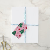 Pink Sweet Greenerity Weihnachtsbaum Geschenkanhänger (Mit Garn)