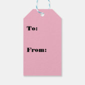 Pink Sweet Greenerity Weihnachtsbaum Geschenkanhänger (Rückseite)