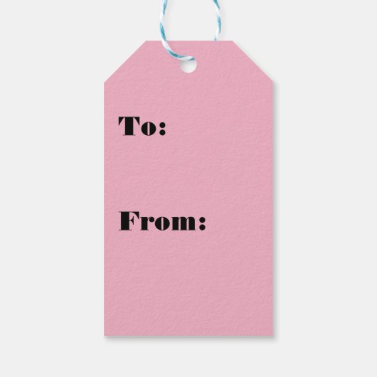 Pink Sweet Greenerity Weihnachtsbaum Geschenkanhänger (Rückseite)