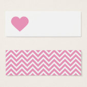 Pink Sweet Heart & Zickzack Gift Tags (Vorne & Hinten)