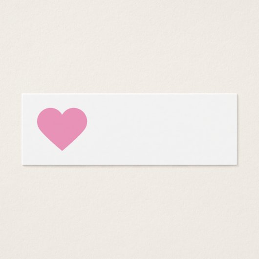 Pink Sweet Heart & Zickzack Gift Tags (Vorderseite)