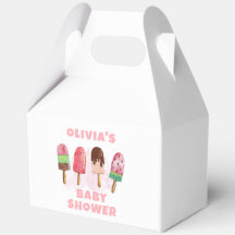 Pink Sweet Ice Cream Popcicle Baby Dusche