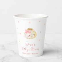 Pink Sweet Little Dumpling Girl Babydusche