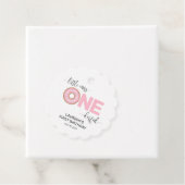 Pink Sweet Little MIs 1. Geburtstag Geschenkanhänger (Beispiel)