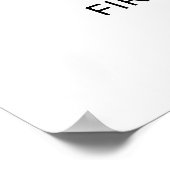 Pink Sweet Little MIs 1. Geburtstag Poster (Ecke)