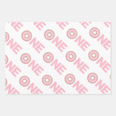 Pink Sweet Little MIss 1st Birthday Geschenkpapier Set (Vorderseite 3)