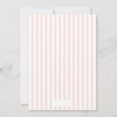 Pink Sweet Little Peach Baby Dusche Einladung (Rückseite)