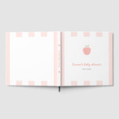 Pink Sweet Little Peach Baby Showbook Gästebuch (Voll)