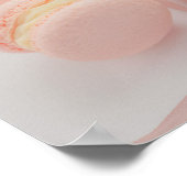 Pink Sweet Macarons Küchenplakat | Macarons Poster (Ecke)