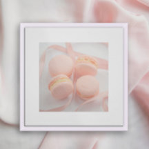 Pink Sweet Macarons Küchenplakat | Macarons