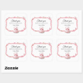 Pink Sweet One Birthday Favor Stickers (Blatt)