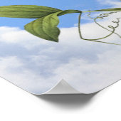 Pink Sweet Pee Floral Art Poster (Ecke)