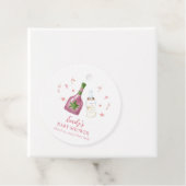 Pink Sweet Poppin Champagner Flaschen Babydusche Geschenkanhänger (Beispiel)