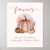 Pink Sweet Pumpkin Baby Duschgelfavoriten hier Poster (Vorne)